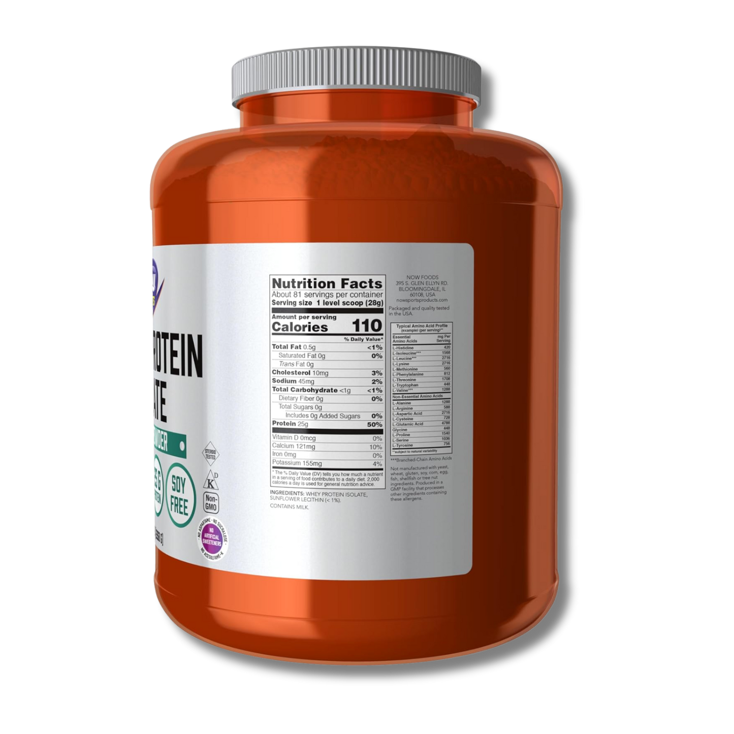 Suero de proteína aislado de NOW Sports, 5 libras