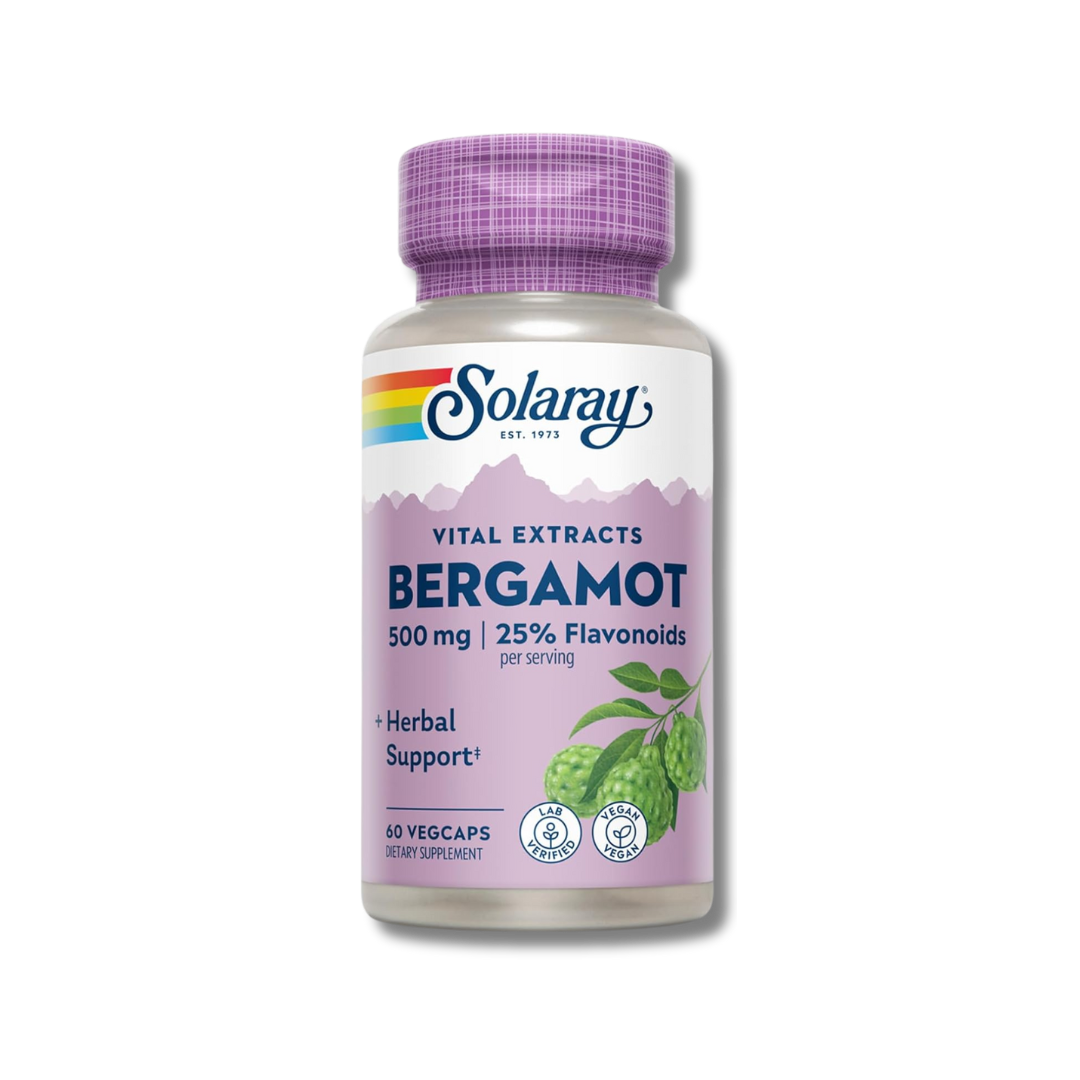 Extracto de Bergamota Solaray® 500 mg 25% Flavonoides 60 Cápsulas