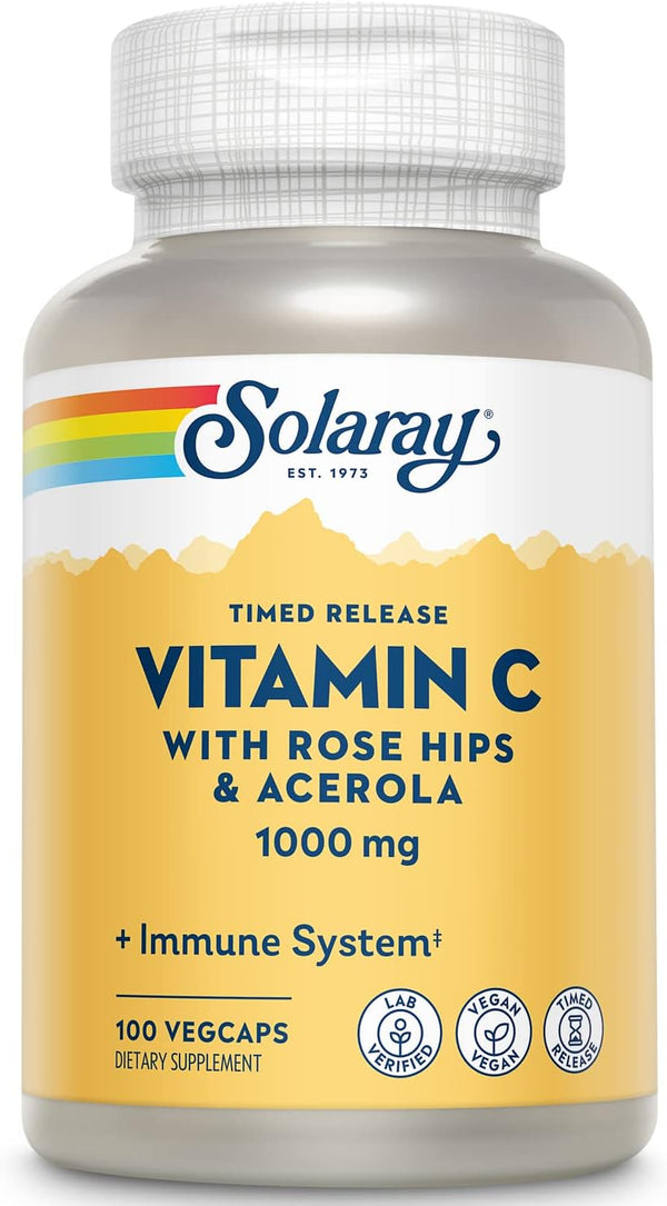 Solaray Vitamina C 1000 mg | 100 cápsulas