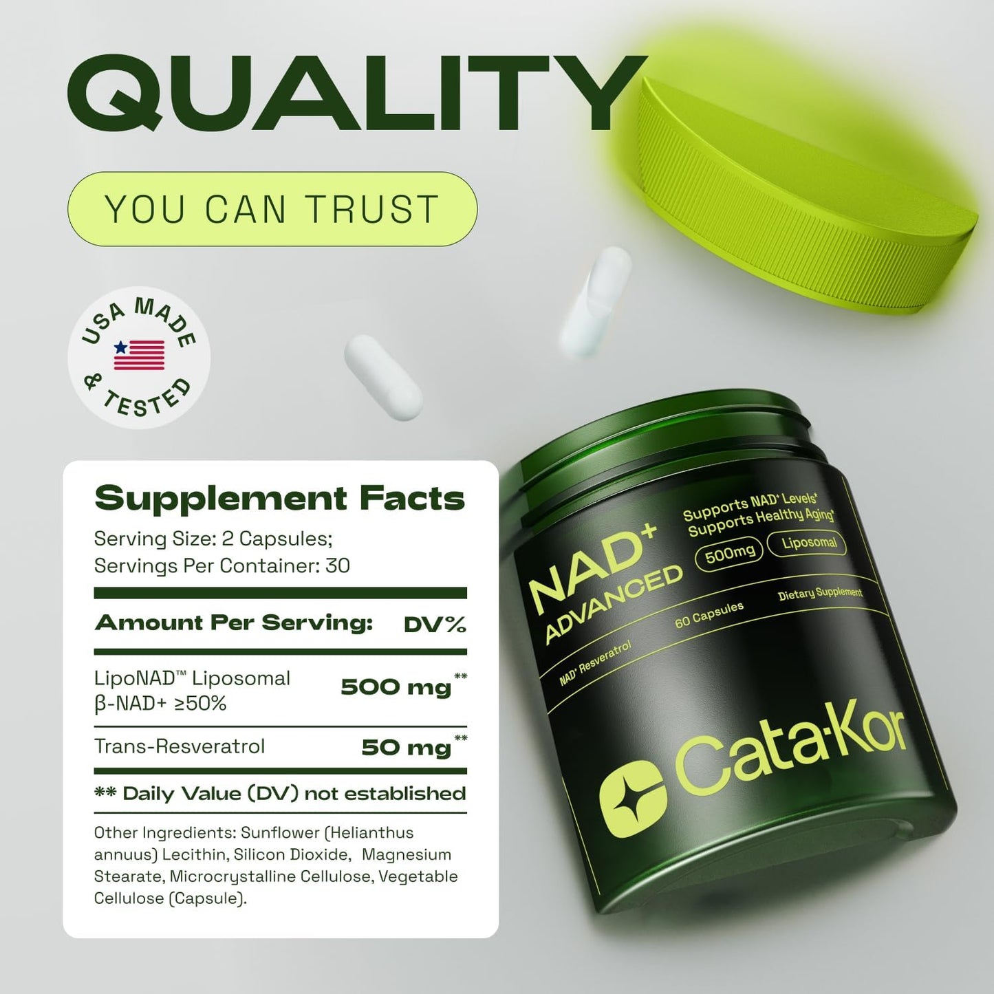 NAD liposomal con resveratrol 60 Cápsulas