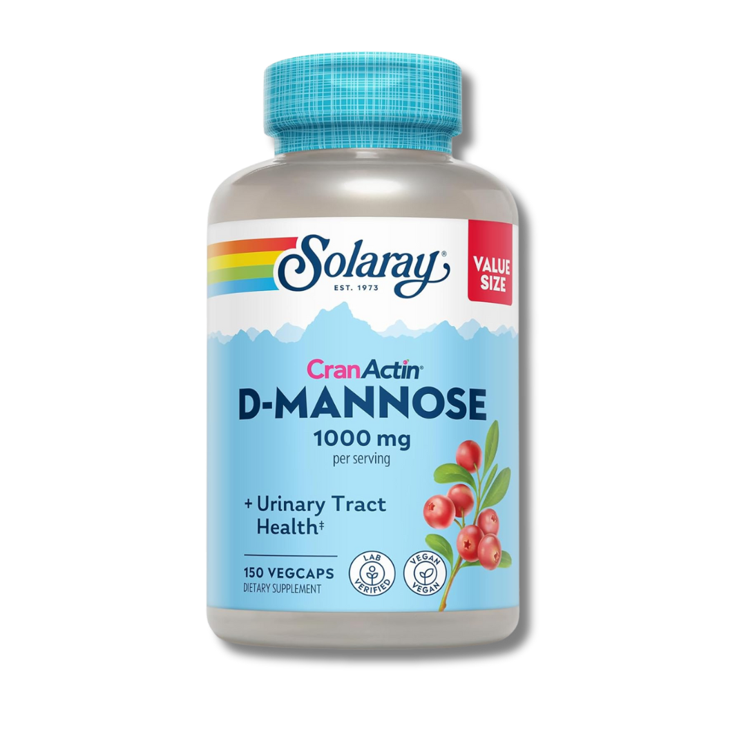 Solaray D-Mannose 1000 mg con CranActin 150 cápsulas