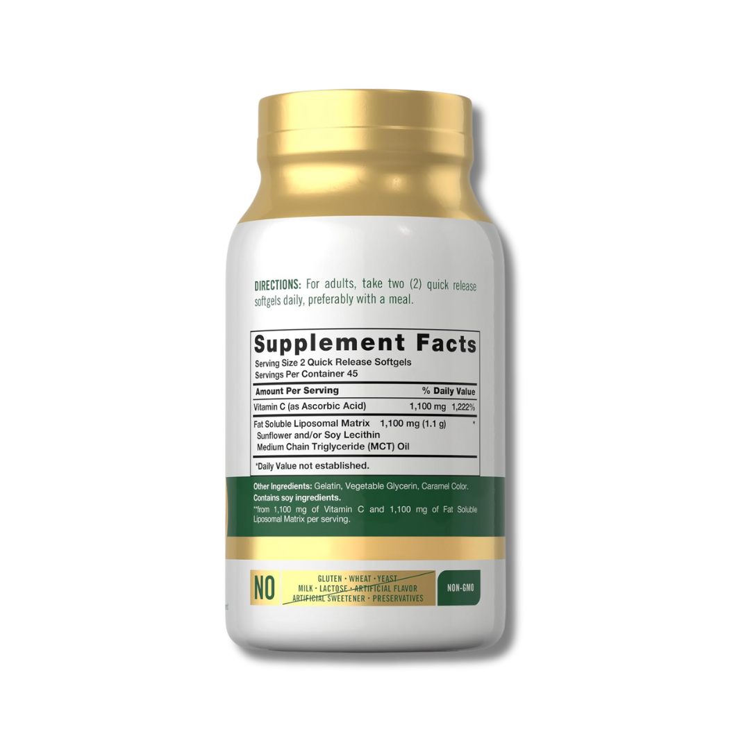 Vitamina C Liposomal Complex 2200 mg 90 Cápsulas