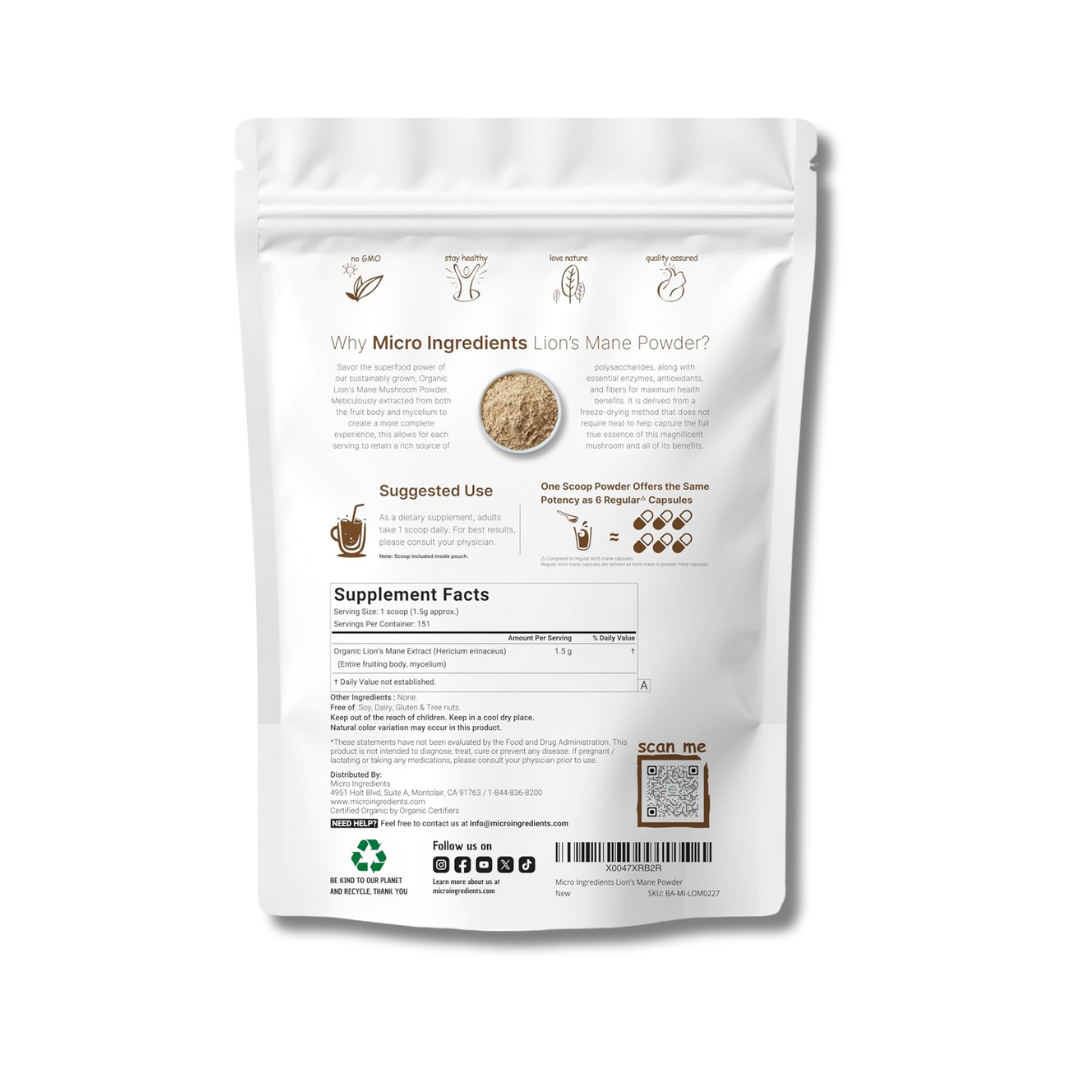 Melena de León Polvo Orgánico 227 g