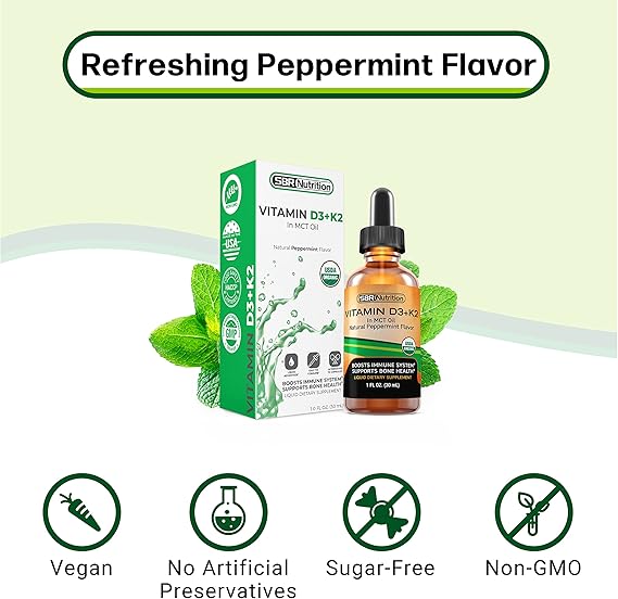 Vitamina D3 + K2 (MK-7) Máxima absorción 30 ml