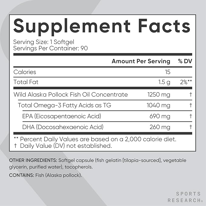 Omega 3 Alaskan SR 90 cápsulas