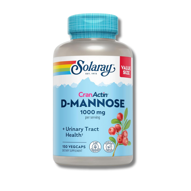 Solaray D-Mannose 1000 mg con CranActin 150 cápsulas