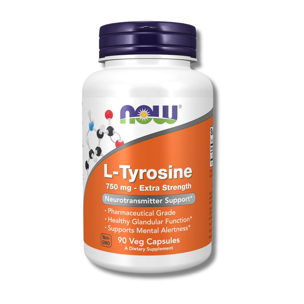 L-Tirosina 750 mg  90 Cápsulas Vegetales