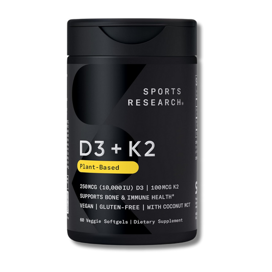 D3 10 000 IU + K2 100 MG  SPORT RESEARCH 60 CÁPSULAS