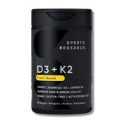 D3 10 000 IU + K2 100 MG  SPORT RESEARCH 60 CÁPSULAS