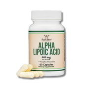 Double Wood Ácido alfa lipoico de 600 mg por porción 60 Cápsulas