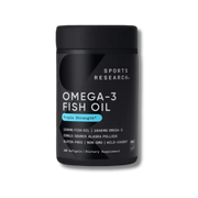 Sports Research Aceite de pescado Omega 3 de triple fuerza 180 Cápsulas