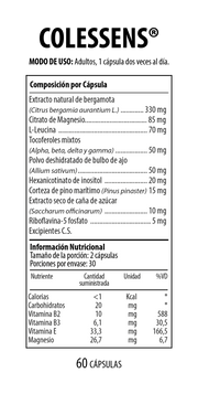 Colessens 60 cápsulas