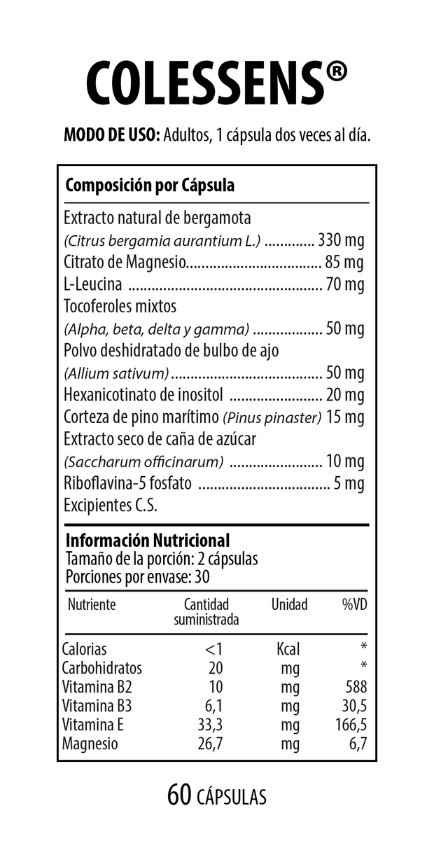Colessens 60 cápsulas