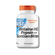 Doctor's Best  HCI Betaína y pepsina 120 Cápsulas