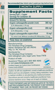 Himalaya Ashwagandha orgánicos 60 Tabletas