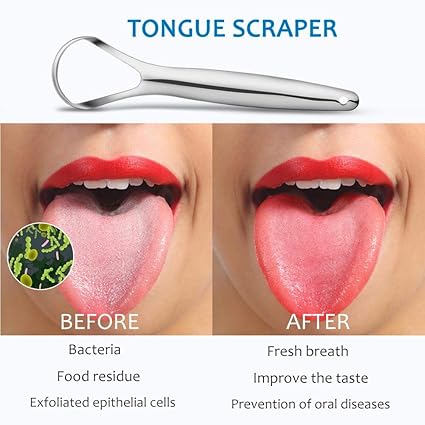 Limpiador de lengua 100% acero inoxidable Quirúrgico