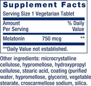 Melatonina 750 mcg 60 cápsulas