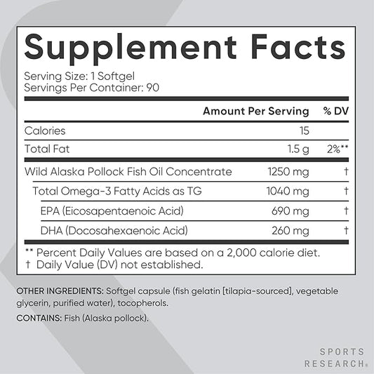 Omega 3 Alaskan SR 90 cápsulas
